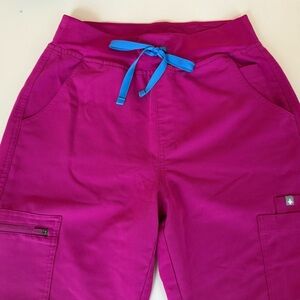 women's Raspberry Sorbet Yola™ High Waisted 2.0 Skinny Scrub Pants - S - Tall